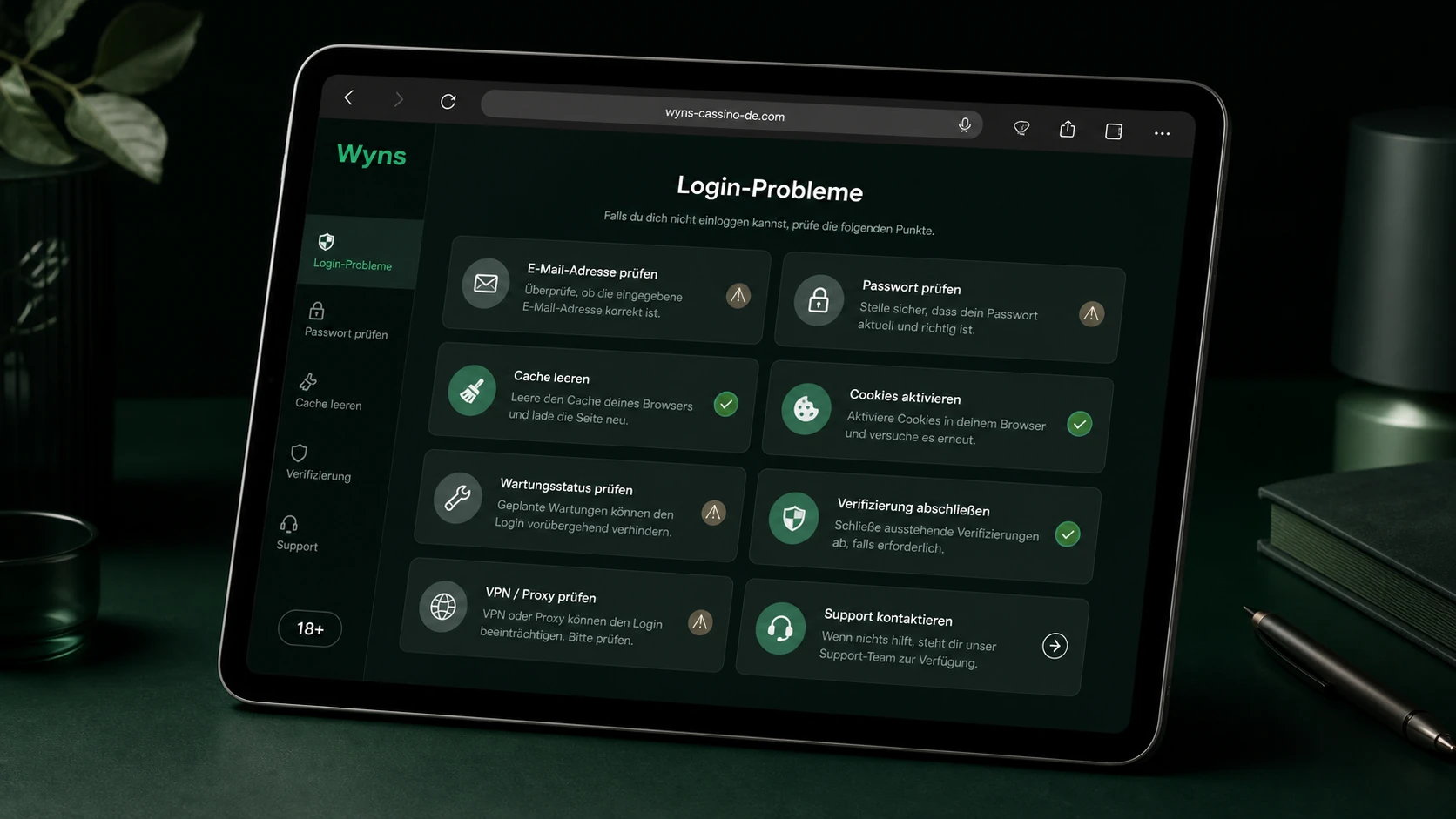 Häufige Login-Probleme